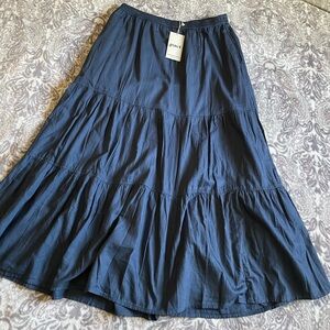 NWT Pact Blue Skirt size L